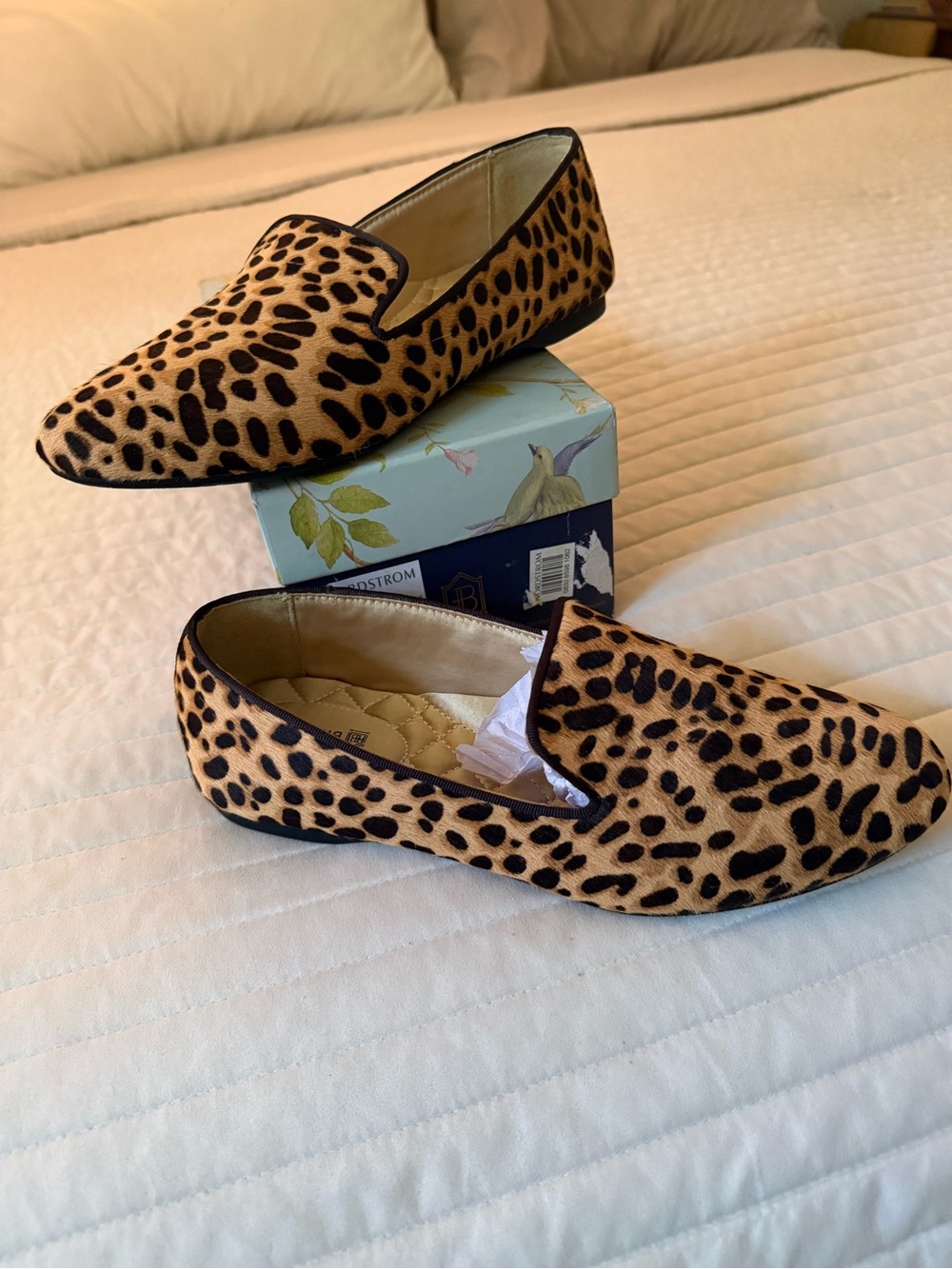 Birdies Leopard Print Slip-On Loafer - Tan & Black